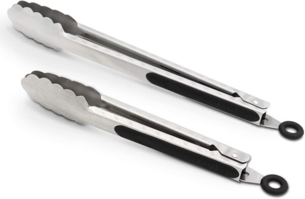 Stainless Steel Kitchen Cooking Tongs, 9" and 12"